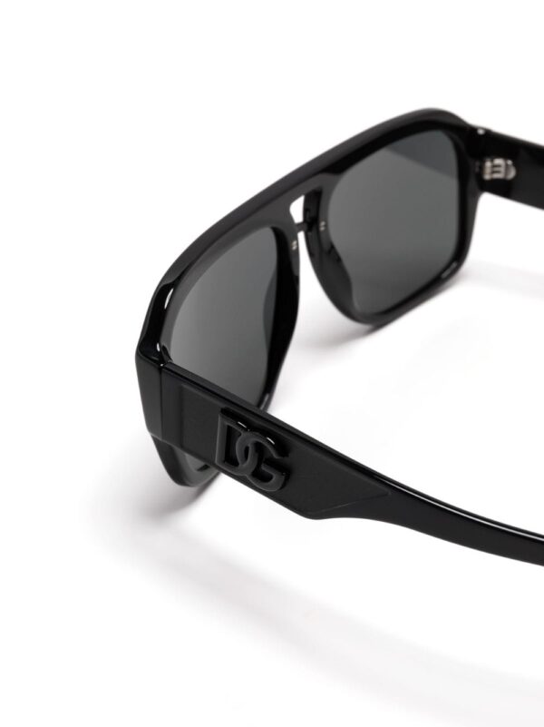 Dolce & Gabbana Eyewear logo-plaque square-frame sunglasses - Image 3