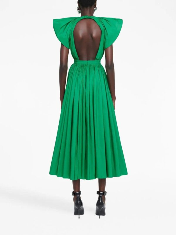 Alexander McQueen  pleated open-back dress - Image 4