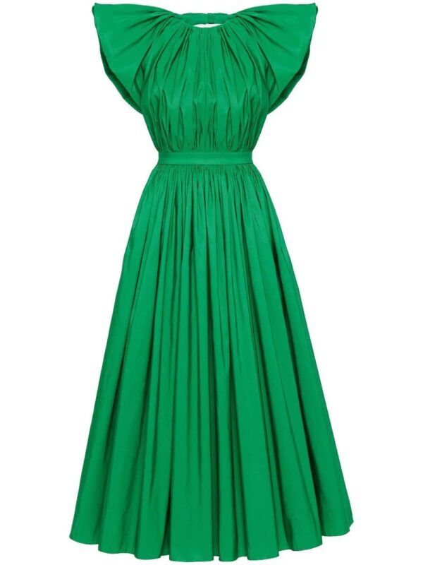 Alexander McQueen  pleated open-back dress