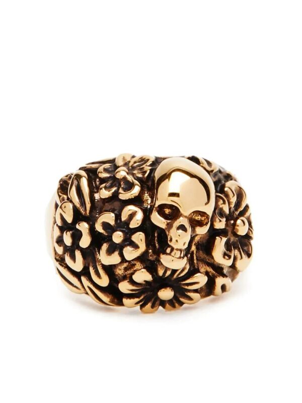 Alexander McQueen  The Floral Skull ring