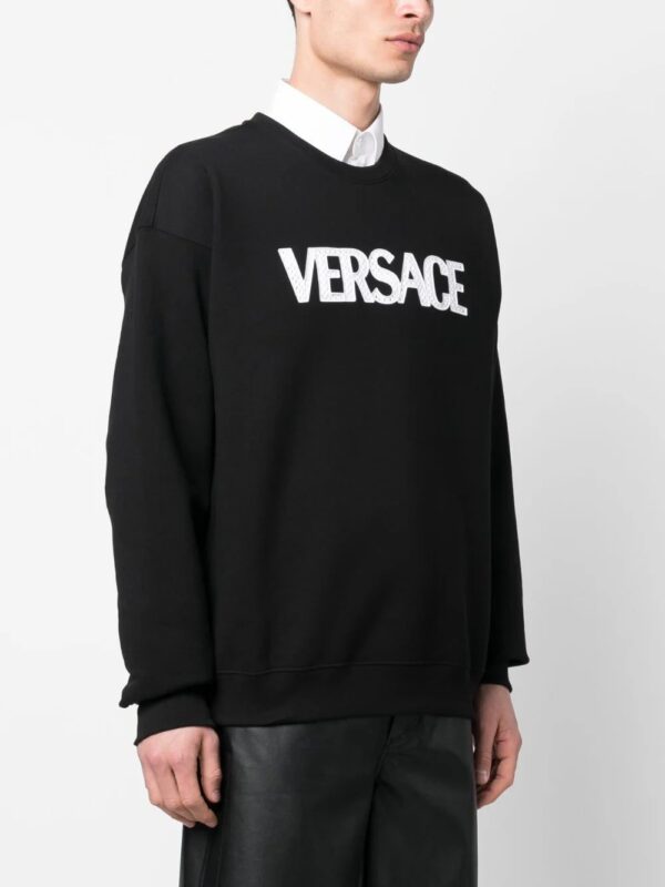Versace  mesh logo appliqué sweatshirt - Image 2