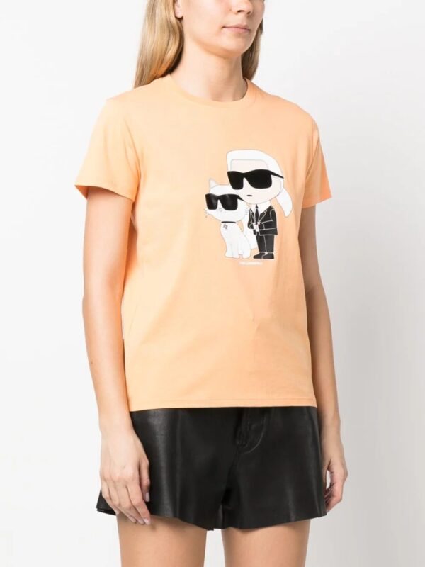 Karl Lagerfeld  graphic-print organic-cotton T-shirt - Image 3