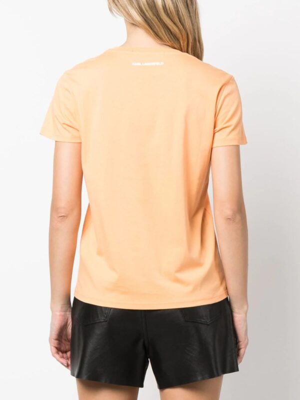 Karl Lagerfeld  graphic-print organic-cotton T-shirt - Image 4