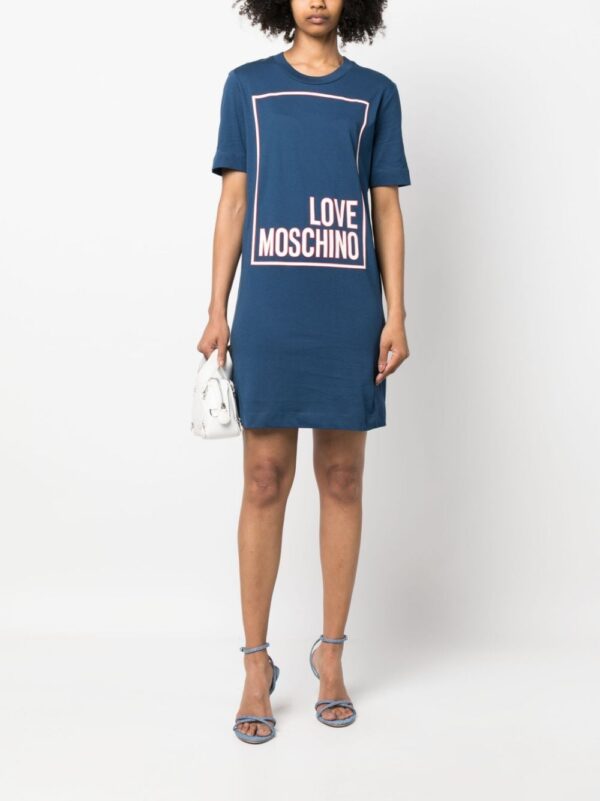 Love Moschino logo-print mini T-shirt dress - Image 4