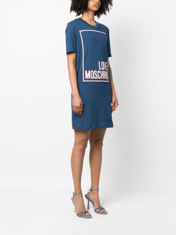 Love Moschino logo-print mini T-shirt dress - Image 3