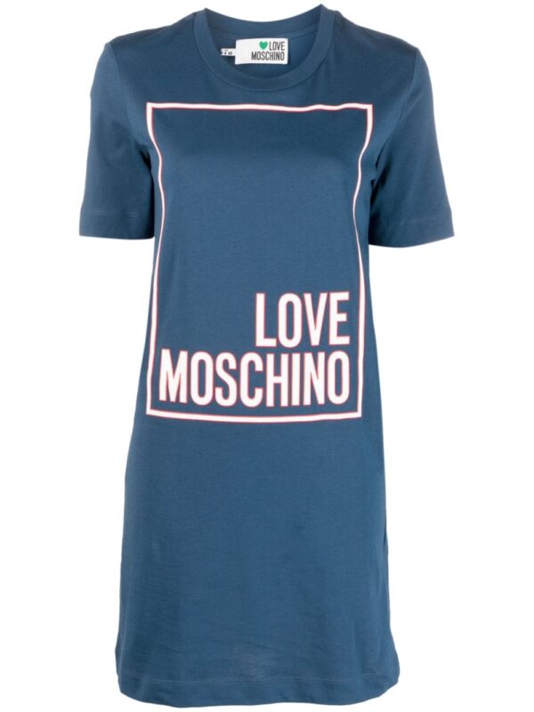 Love Moschino logo-print mini T-shirt dress