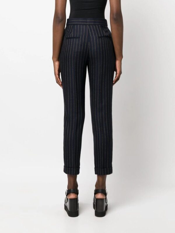 Moschino  pinstripe cropped trousers - Image 4