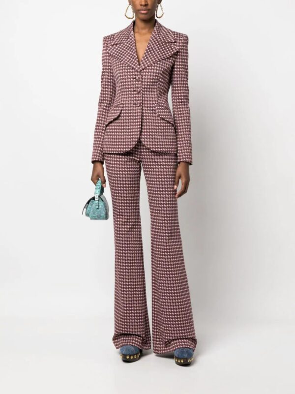 Moschino  graphic-print flared trousers - Image 2