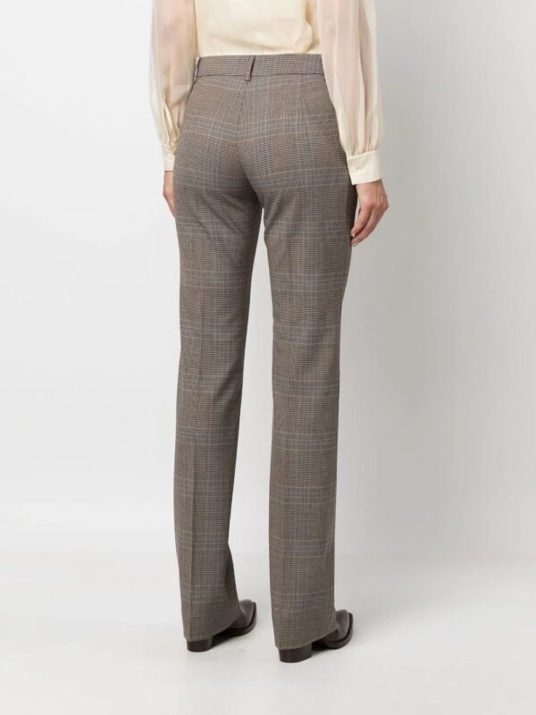 Moschino  checked straight-leg trousers - Image 4
