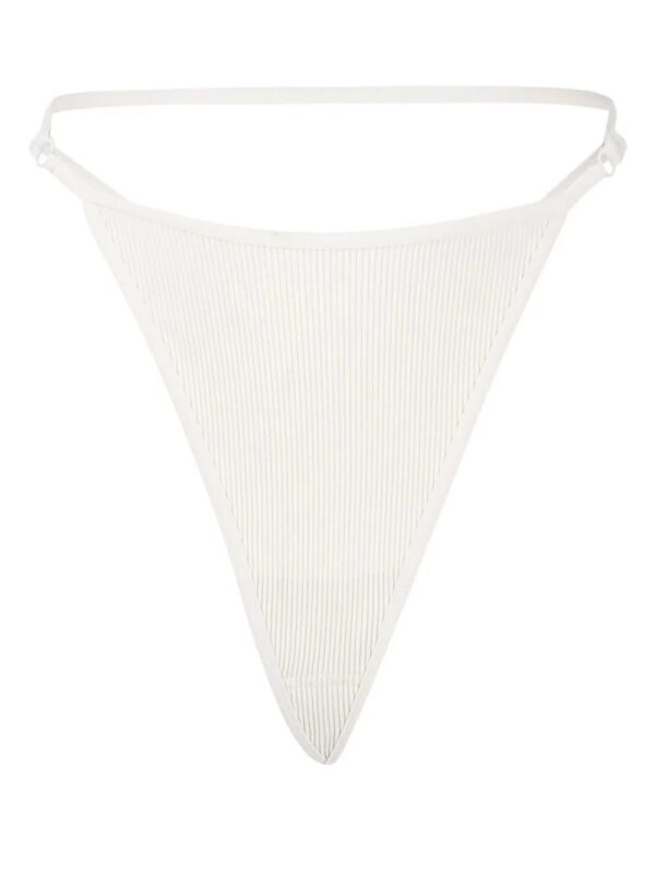 ANDREĀDAMO  strap-detailing ribbed thongs