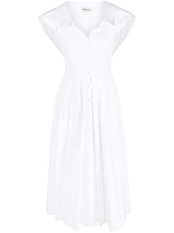 Alexander McQueen  flared cotton shirtdress