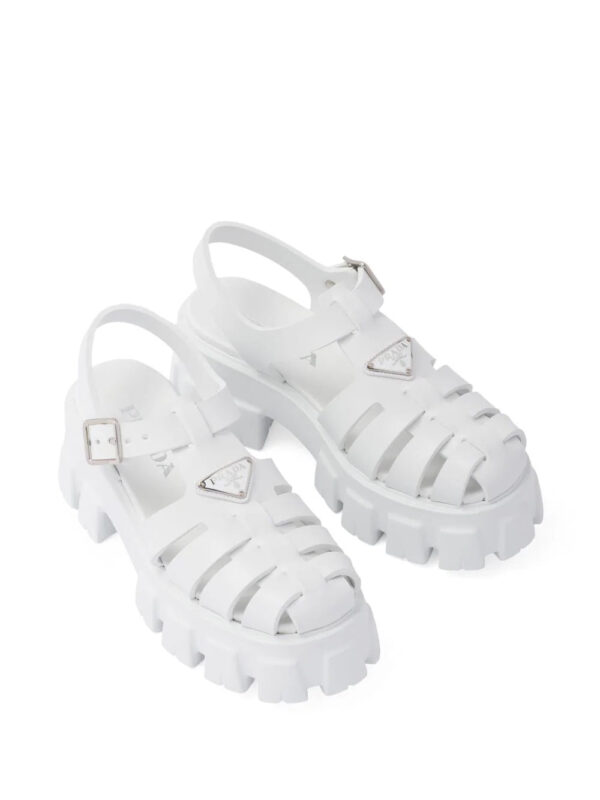 Prada  Monolith caged rubber sandals - Image 4