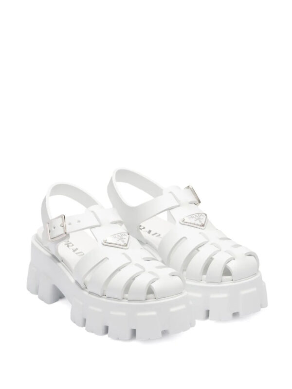 Prada  Monolith caged rubber sandals - Image 2
