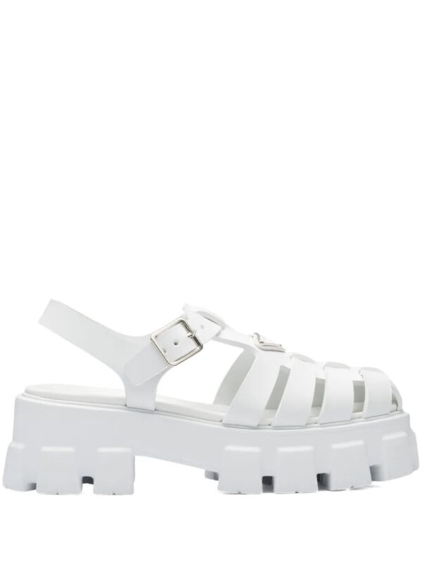 Prada  Monolith caged rubber sandals
