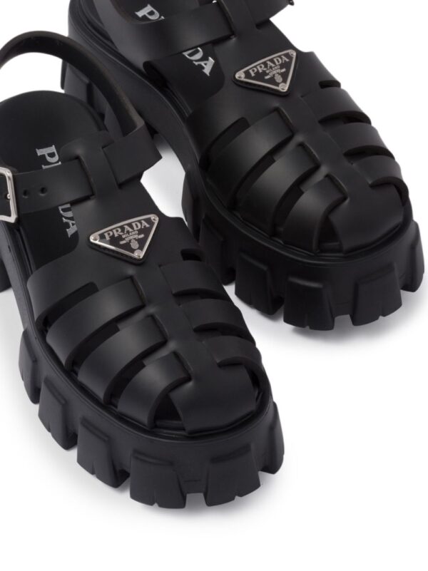 Prada  Monolith caged rubber sandals - Image 4