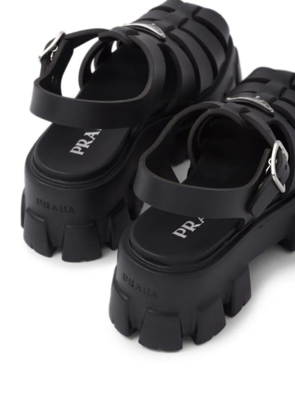 Prada  Monolith caged rubber sandals - Image 3