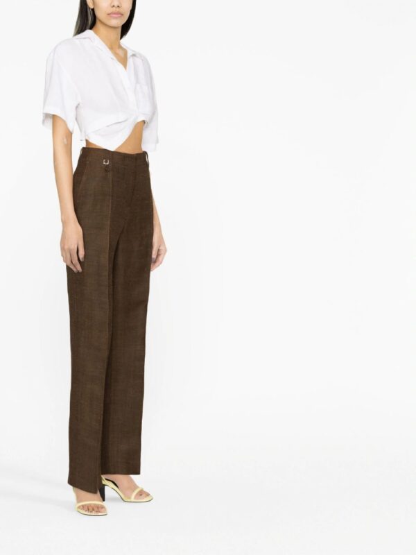 Jacquemus  Le pantalon Cordao linen-blend canvas trousers - Image 4