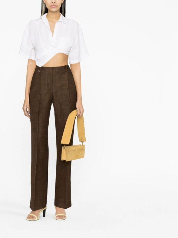 Jacquemus  Le pantalon Cordao linen-blend canvas trousers - Image 2