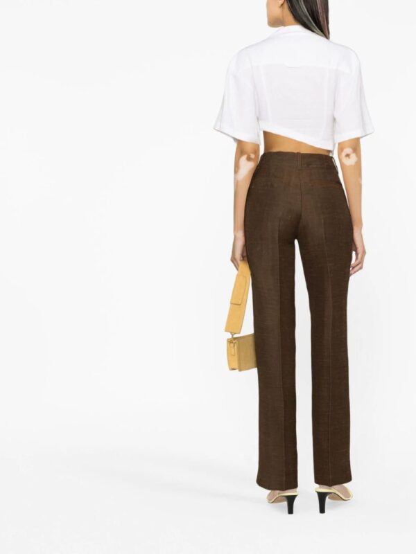 Jacquemus  Le pantalon Cordao linen-blend canvas trousers - Image 3