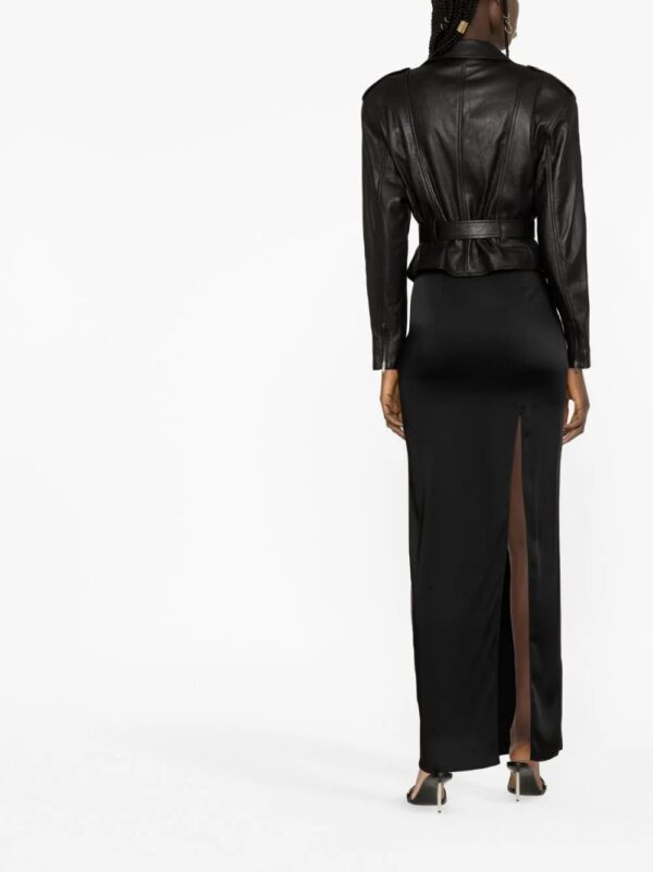 Saint Laurent  belted leather jacket - Image 4