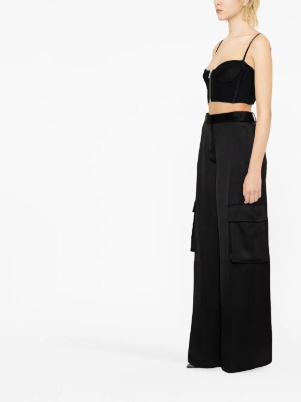Versace  wide-leg cargo trousers - Image 4