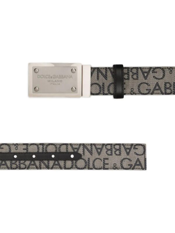 Dolce & Gabbana  logo-plaque leather belt - Image 2