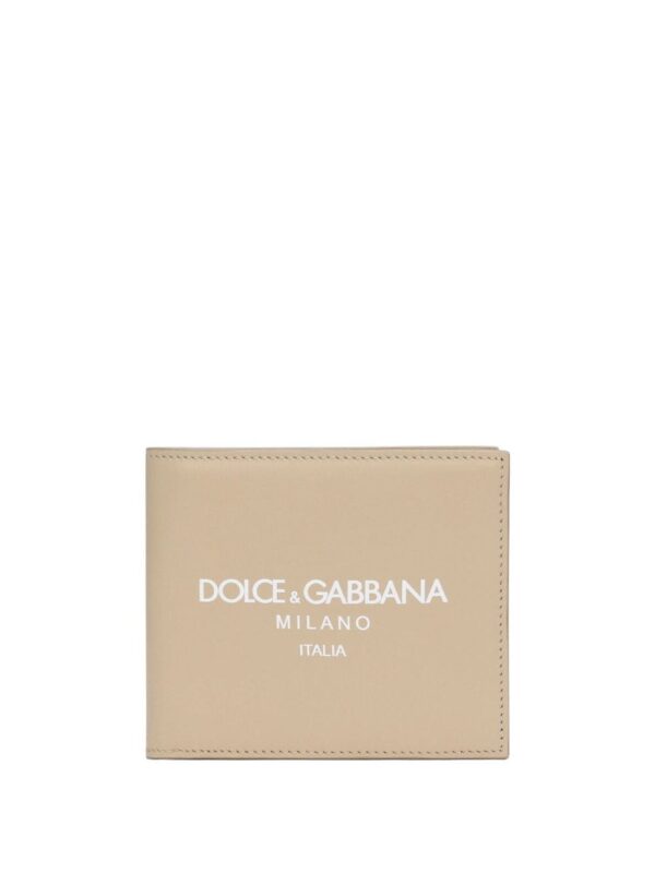 Dolce & Gabbana logo-print leather wallet