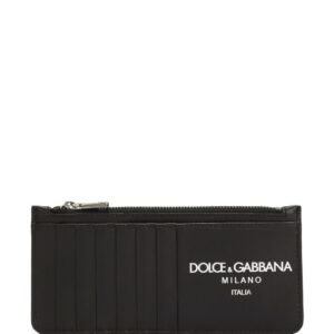 Dolce & Gabbana logo-print leather wallet