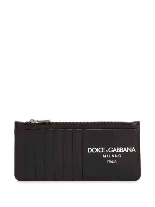 Dolce & Gabbana logo-print leather wallet