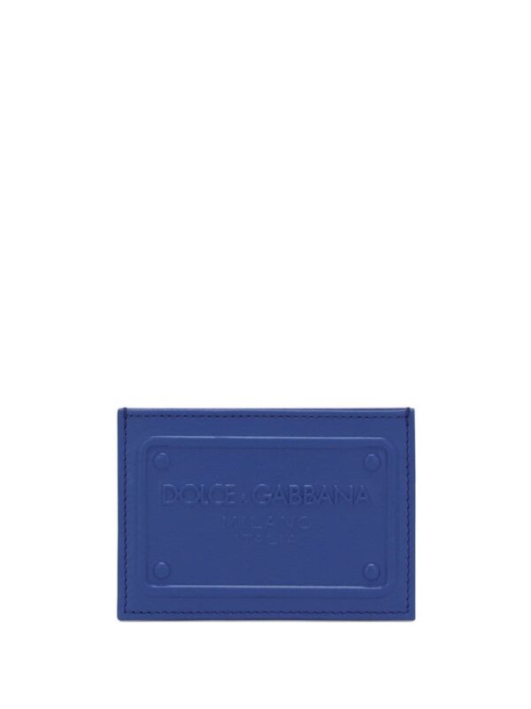 Dolce & Gabbana logo-embossed leather cardholder