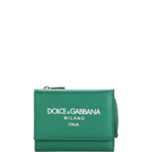 Dolce & Gabbana logo-print leather wallet