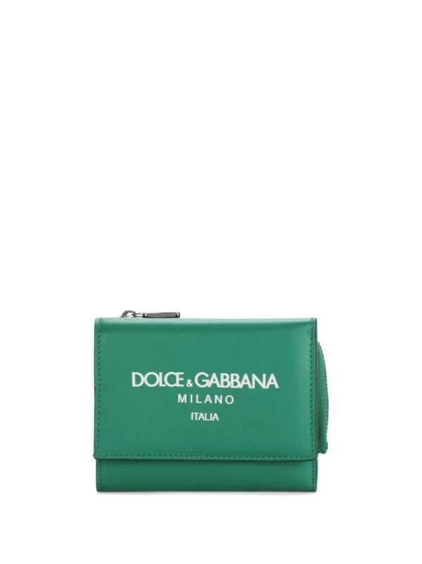 Dolce & Gabbana logo-print leather wallet
