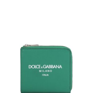 Dolce & Gabbana logo-print leather wallet