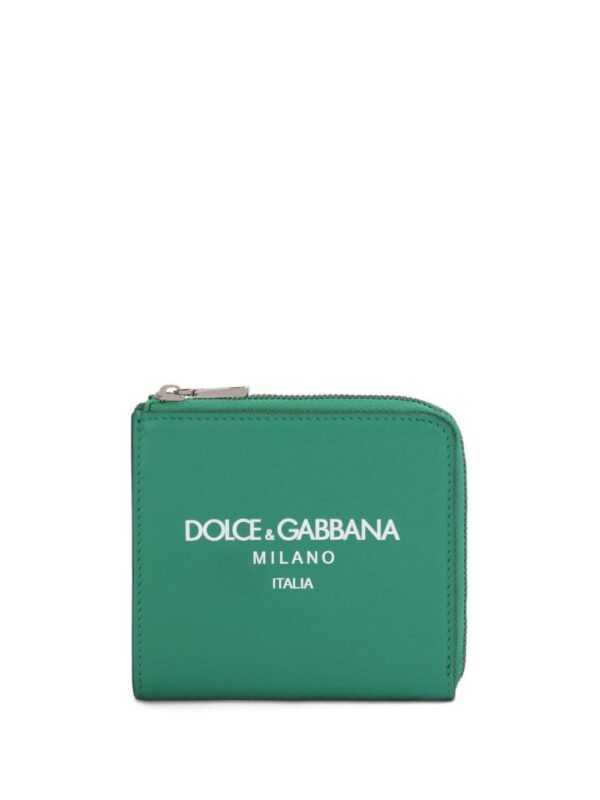 Dolce & Gabbana logo-print leather wallet