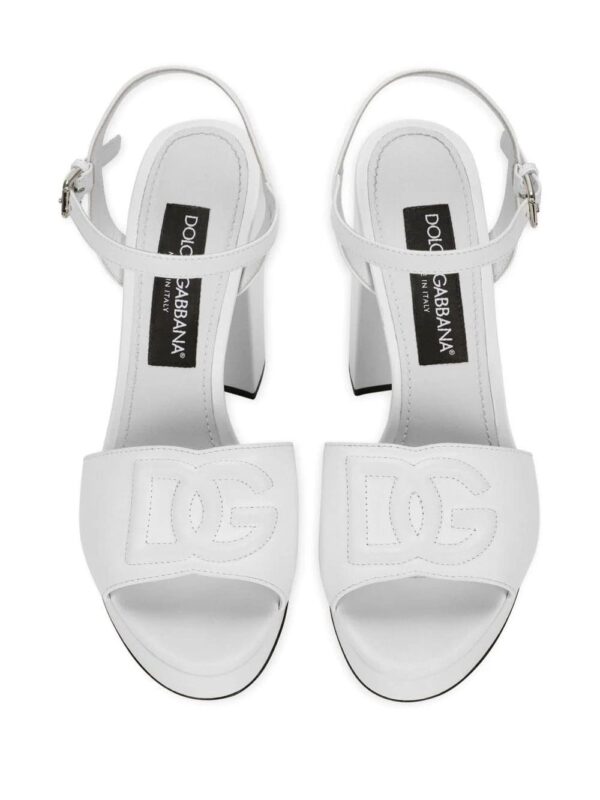 Dolce & Gabbana  logo-embroidered platform sandals - Image 4
