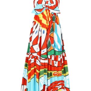 Dolce & Gabbana graphic-print midi dress
