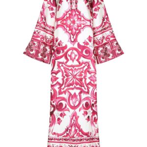 Dolce & Gabbana Majolica-print kaftan dress