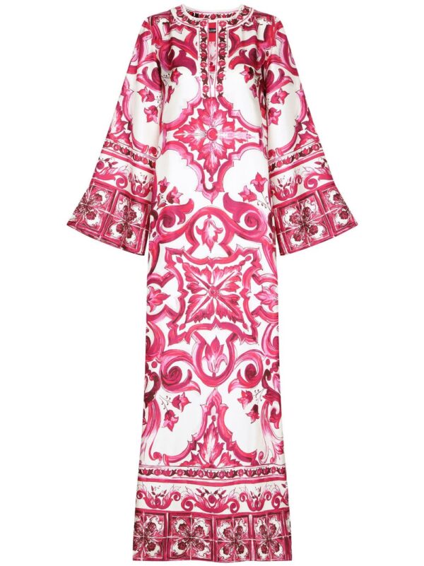 Dolce & Gabbana Majolica-print kaftan dress
