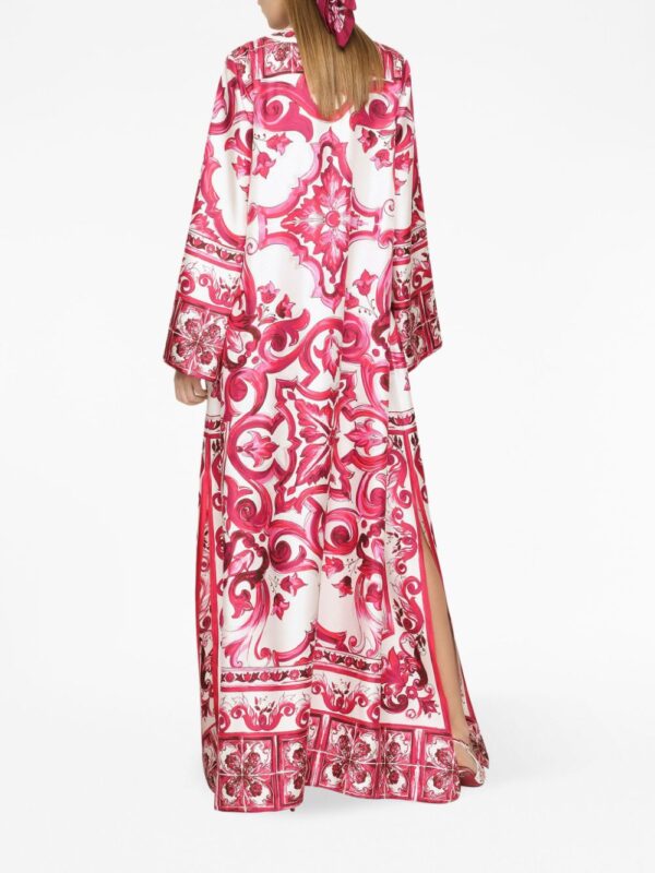 Dolce & Gabbana Majolica-print kaftan dress - Image 5