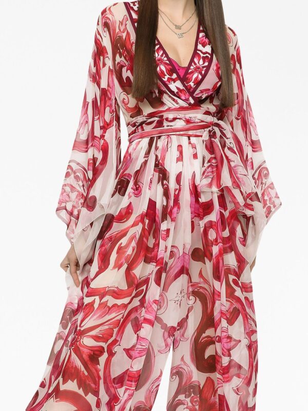 Dolce & Gabbana Majolica-print maxi dress - Image 5