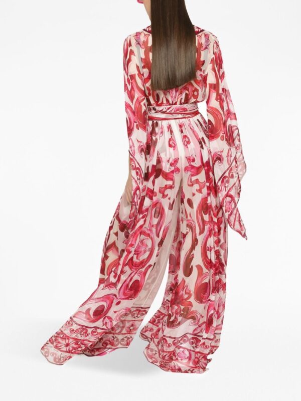 Dolce & Gabbana Majolica-print maxi dress - Image 3