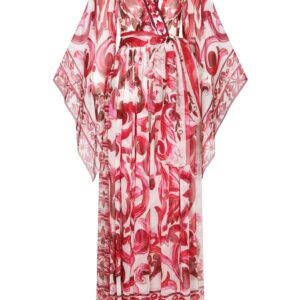 Dolce & Gabbana Majolica-print maxi dress