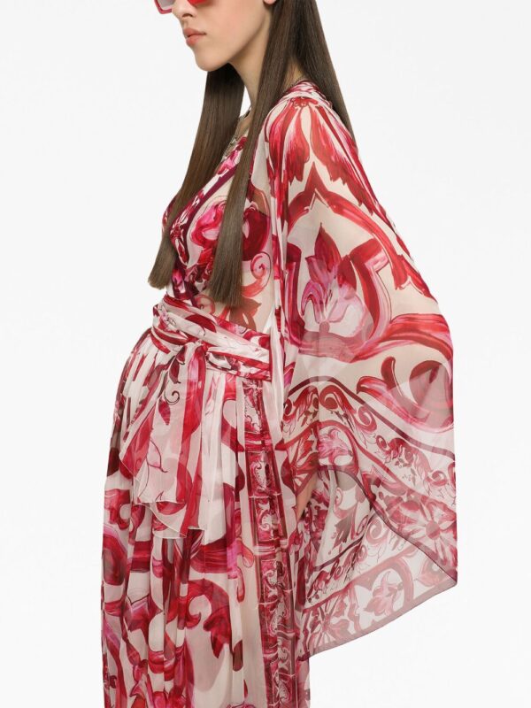 Dolce & Gabbana Majolica-print maxi dress - Image 4
