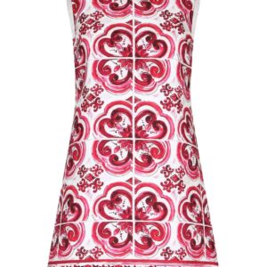 Dolce & Gabbana  Majolica-print shift mini dress