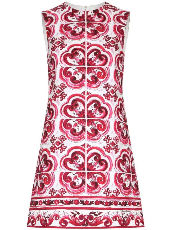 Dolce & Gabbana  Majolica-print shift mini dress