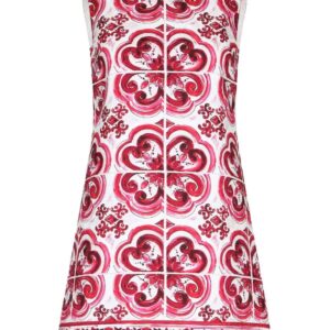 Dolce & Gabbana  Majolica-print shift mini dress
