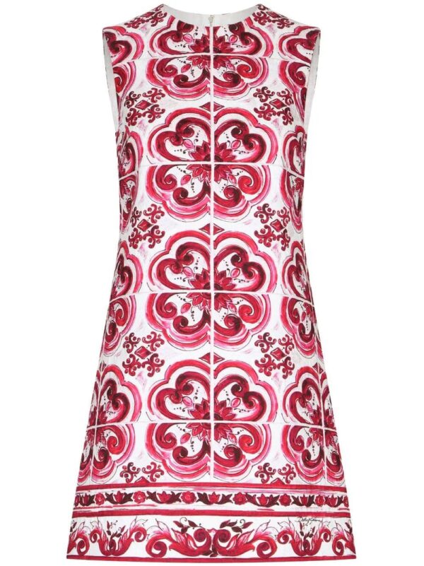 Dolce & Gabbana  Majolica-print shift mini dress