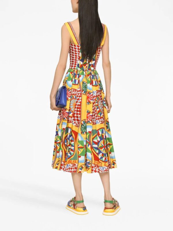 Dolce & Gabbana  graphic-print midi dress - Image 2