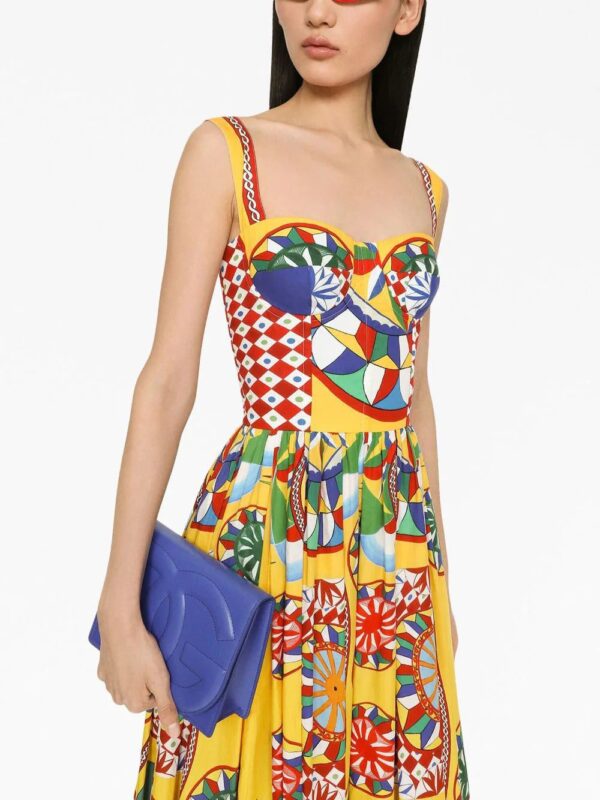 Dolce & Gabbana  graphic-print midi dress - Image 3