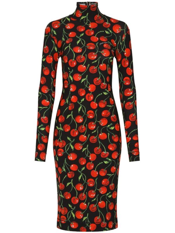 Dolce & Gabbana  cherry-print midi dress